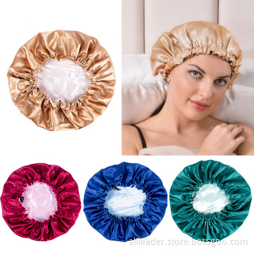 Silk Satin Sleep Hair Bonnet For Curly Hair